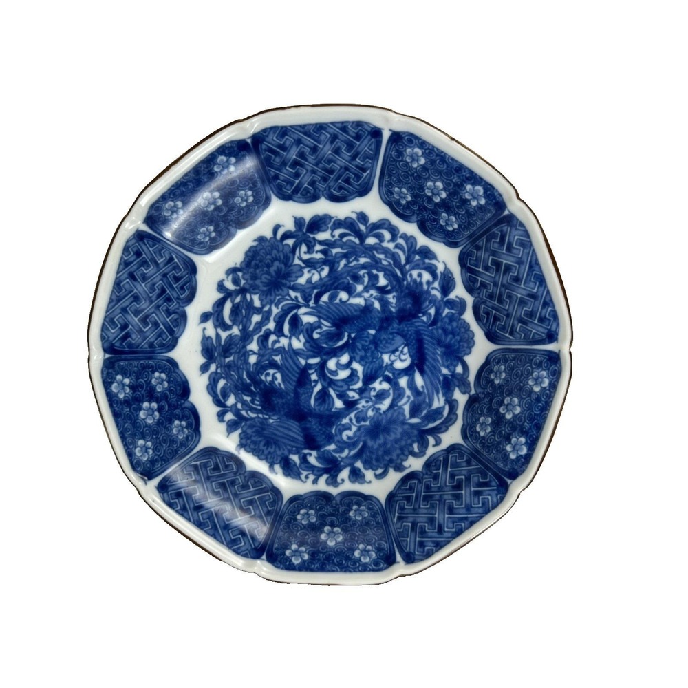 Antique Chinese Porcelain Bowl Blue & White  Qing-Republic Jingdezhen ~8"